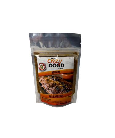 Crazy Good Spices Natural Essential Pack Certified Gluten Free From Natural Ingredients - 1 Count - BBQ Rub flavour - RUB BARBEQUE (86g)