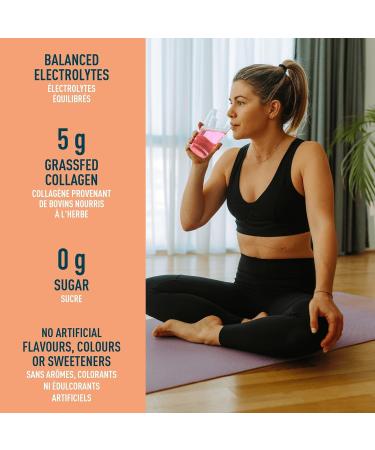 Organika Electrolytes Extra-Strength Powder- Lemon Lime- High in Sodium for Sport Recovery & Electrolytes + Enhanced Collagen- Strawberry Peach Flavour- Sugar-Free Hydration + Protein - Buy Online on SooperMarket.com