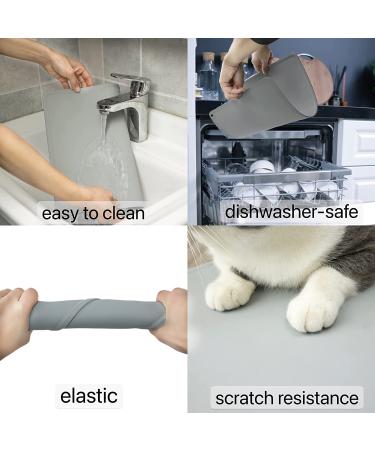 CZPET Pet Food Mat - Non-Slip Cat and Dog Feeding Placemat for Food and Water Dispenser - Easy to Clean Meal Mat for Large, Medium, and Small Pets - Buy Online on SooperMarket.com