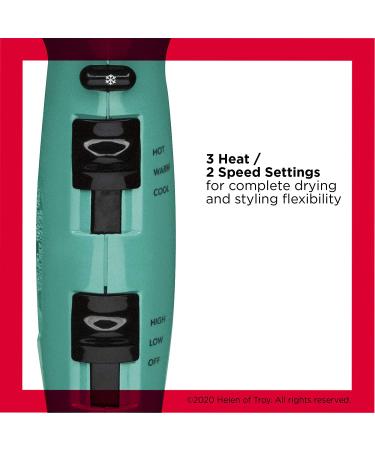 Revlon Volume Booster Hair Dryer 1875W - Green | Voluminous Lift and Body - Buy Online on SooperMarket.com