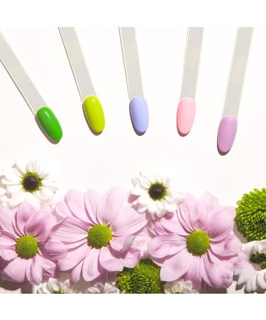 100 Pcs Clear Nail Swatch Sticks with Ring | COCOJAM Fan Shaped Color Swatches | Transparent False Nail Polish Sample Sticks for Nail Art - Buy Online on SooperMarket.com