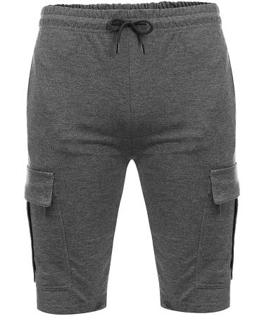 Ronony Men's Summer Cargo Shorts - Slim Fit Stretch Jogger - Outdoor Chino Shorts in Gray - Buy Online on SooperMarket.com