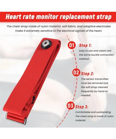 BYCUFF Heart Rate Monitor Chest Strap Replacement Band - Compatible & Durable | International Shipping Available - Buy Online on SooperMarket.com