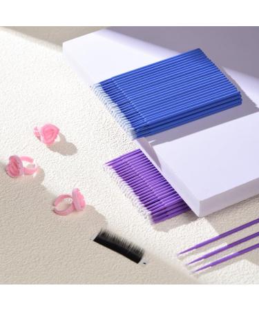 600pcs Micro Applicator Brushes for Lash Extensions | Disposable Cotton Swabs & Eyelash Applicators for Makeup - Buy Online on SooperMarket.com