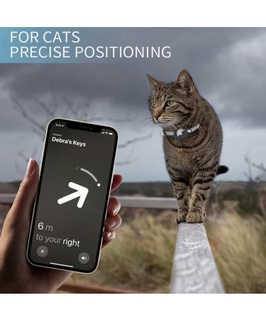 Kocnydey Reflective Airtag Cat Collar - Adjustable Anti-Wing Collar for Cats & Small Dogs (Black XS 19-26cm) | Apple AirTag Compatible - Buy Online on SooperMarket.com