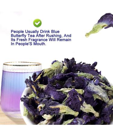 Plant Gift - Blue Butterfly Flower Herbal Tea -40G/1.41oz (135 Cups) | Natural Food Coloring Iced Tea Cocktails Mocktails | Caffeine free - Thai tea - Buy Online on SooperMarket.com