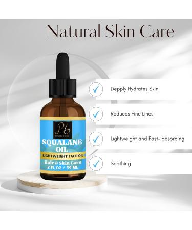 Pure Plant-Based Squalane Oil for Face & Body - Anti-Aging Lightweight Non-Greasy Skin Care - Buy Online on SooperMarket.com