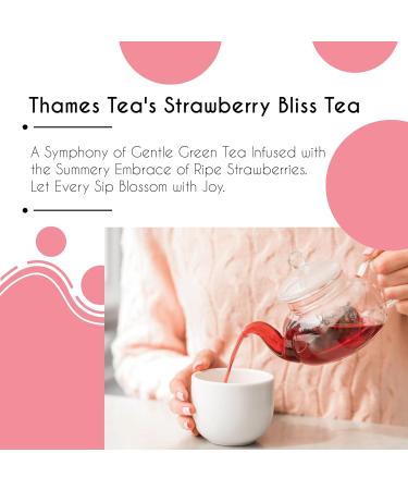 Tubebox Strawberry Bliss Tea: Premium Flavoured Tea from Thames | Luxury British Tea Experience - Buy Online on SooperMarket.com