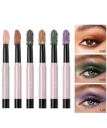 iGuzvaw Matte Eyeshadow Stick Cream to Powder | Waterproof Eye Shadow & Eyeliner Pencil | Long Lasting & Buildable Neutral Eye Makeup (Shimmer 12 Periwinkle Purple) - Buy Online on SooperMarket.com