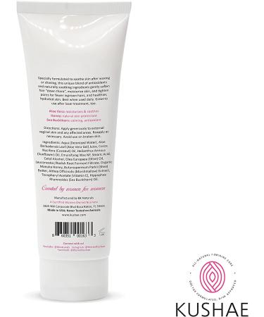 Kushae Feminine Soothing Cream - All Natural, Fragrance Free, Aloe-Based Irritation Relief - Buy Online on SooperMarket.com