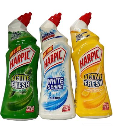 3 harpic toilet cleaner gel 750 ml (random mix 1 of each) vie belle bundle - Buy Online on SooperMarket.com