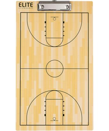 Elite Clipboards Dry Erase Basketball Coaches Clipboard - Double-Sided Marker Board - Buy Online on SooperMarket.com