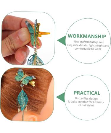 minkissy 3 Pairs Tulle Butterfly Hair Clip Tassel Hair Clips Hanfu Women's Metal Accessories - Buy Online on SooperMarket.com