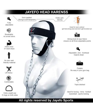 Jayefo Sports Neck Training Exerciser - Muscle Builder & Strengthener for Home Gym | Fitness & Powerlifting Workout | Boxing, MMA & Powerlifting - Buy Online on SooperMarket.com