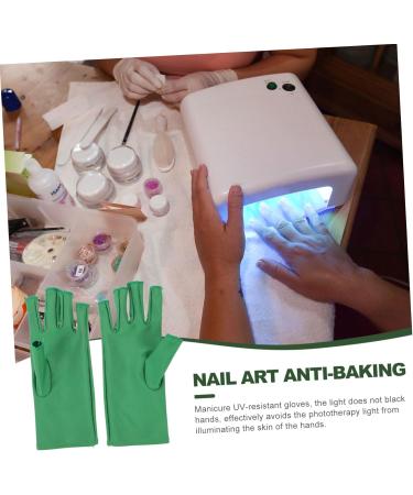 FOYTOKI 1 Pair Nail Gloves Fingerless Mitts Manicure Gloves Sunscreen Gloves Anti-uv Gloves Fingerless Gloves Gloves Manicure Tools UV Shield Gloves Nail Art Tools - Buy Online on SooperMarket.com