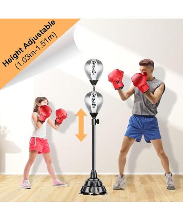 DobeWow Boxing Bag Kit for Adults and Teens - Adjustable Freestanding Reflex Bag for MMA Training & Stress Relief - Buy Online on SooperMarket.com