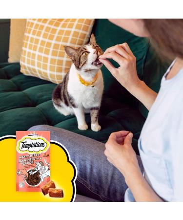 TEMPTATIONS MEATY BITES Cat Treats Adult Salmon Flavour 42.5g Pouch (7 Pack) - Buy Online on SooperMarket.com