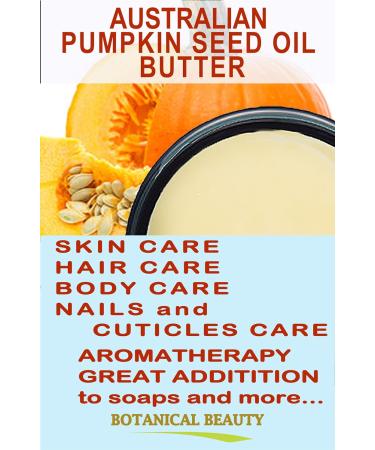 Buy Botanical Beauty Pumpkin Seed Oil Butter | Virgin Unrefined Raw for Face Skin Hair & Nails - 4 Fl. oz (120 ml) - International Shipping Available - Buy Online on SooperMarket.com