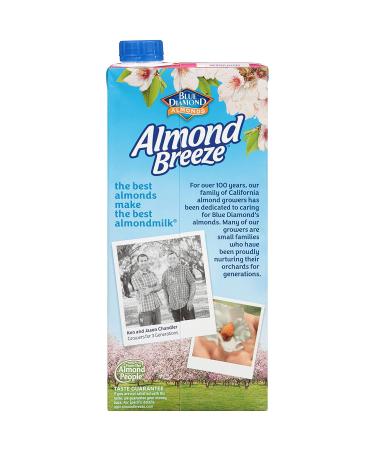 Almond Breeze Dairy Free Almondmilk Unsweetened Vanilla 32oz (Pack of 6) - Vegan, Non-GMO, Unsweetened Vanilla Almond Milk - Buy Online on SooperMarket.com