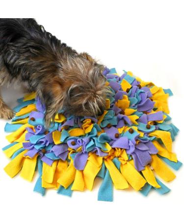 igadgitz home U7174 Dog Snuffle Mat Dog Treat Dispenser Mat Dog Sniffing Mat Dog Puzzle Mat - Multi-coloured - Buy Online on SooperMarket.com