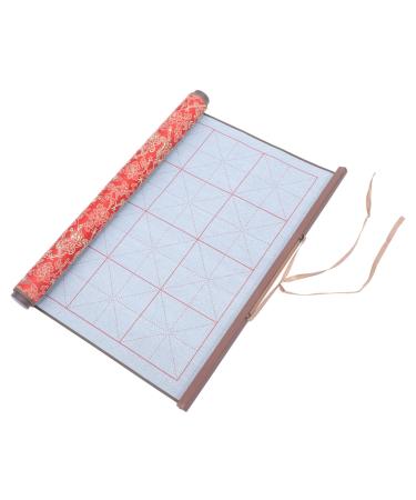 VILLCASE Brush Calligraphy Practice Writing Cloth Daily Use Calligraphy Cloth Material Imitation Xuan Red 75.00X38.00X0.10CM