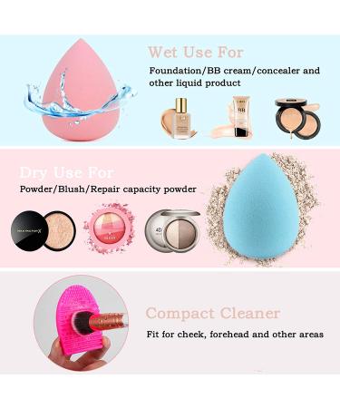 DUAIU 15PCs Marble Makeup Brush Set - Premium Synthetic Kabuki Brushes for Powder, Blush, Contour, Foundation, Concealer, Eyeshadow - Includes Makeup Sponge and Cleaner Brush Egg - Grey - Buy Online on SooperMarket.com