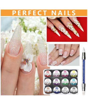 12 Colors Nail Sculpture Gel - Builder Gel & Blooming Gel for Stunning 3D Nail Art | DIY Nail Gel Kit - Buy Online on SooperMarket.com