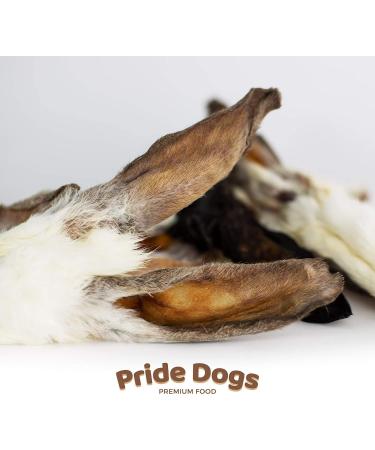 Premium Rabbit Ears Chew Snack for Dogs - 1000g | 100% German Made | Odorless Bag - PrideDogs - Buy Online on SooperMarket.com