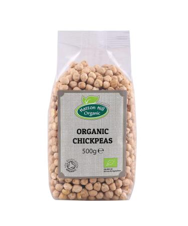 Organic Chickpeas 500g by Hatton Hill Organic - Free UK Delivery 500 g (Pack of 1)