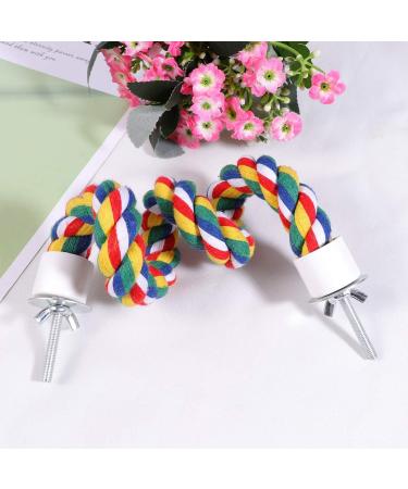 Balacoo Bird Perch Rope Bungee Bird Toy Cage Parrot Chewing Toy (40cm) Size 1 - Buy Online on SooperMarket.com