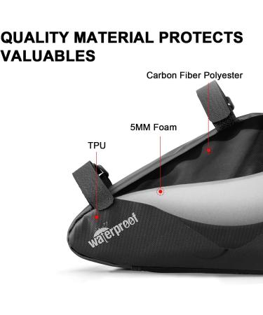 NDAkter Bike Bag - Water-Resistant Triangle Pouch for Phone, Wallet, Keys & Tools | Cycling Accessories for Road Bike MTB Commute - Buy Online on SooperMarket.com