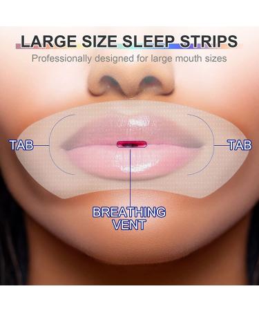 Sleep Mouth Strips - Gentle Nasal Breathing Aid for Better Sleep Quality - Reduce Mouth Breathing & Snoring (60pcs) - Buy Online on SooperMarket.com