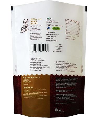 Pure & Sure Organic Porso Millet 500g - Buy Online on SooperMarket.com