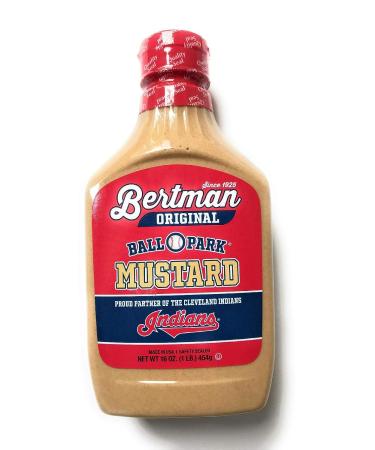 Bertman Ball Park Mustard - 4x16 oz Bottles | Original Cleveland Mustard | Great Value! - Buy Online on SooperMarket.com
