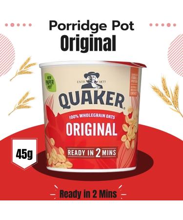 Quaker Oats Pick N Mix - Choose From 6 Flavours |Banana & Strawberry Apple & Blueberry Golden Syrup Original Porridge Oat Chocolate Orange Oat Caramel Fudge - Pack of 2 59.00 g (Pack of 2) - Buy Online on SooperMarket.com