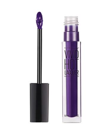 Maybelline New York Color Sensational Vivid Hot Lacquer Lip Gloss  Royal  0.17 fl. oz. 0.17 Fl Oz (Pack of 1) Royal