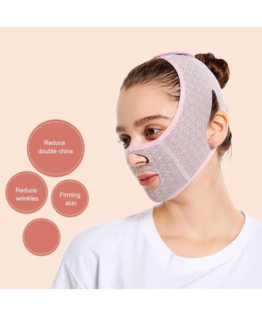 Facial Slimming Strap - V Face Belt for Double Chin Reduction Skin Tightening & Lifting - Portable Face Slimming Bandage - Buy Online on SooperMarket.com