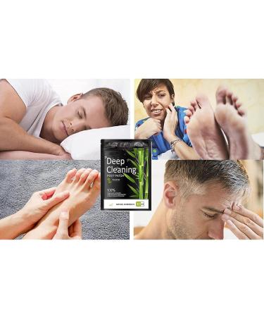 20PCS Premium Deep Cleansing Foot Pads with Bamboo Vinegar and Ginger - Foot Care for Stress Relief and Better Sleep - Buy Online on SooperMarket.com