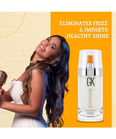 GK HAIR Global Keratin Leave-In Conditioner Detangler Spray 120ml - Hydrating Styler for Dry, Damaged, Frizzy Hair | Organic Natural Oil Blend for Strength & Shine - Buy Online on SooperMarket.com