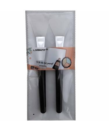 LORMAY 2pc Premium Silicone Face Mask Brush Set for Mud, Clay, DIY & Modeling Masks - Ideal for Body Lotion, BB & CC Creams - Buy Online on SooperMarket.com