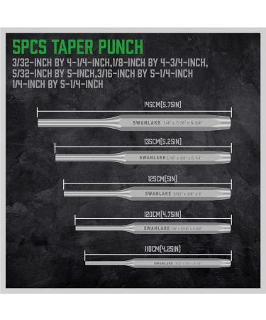 SWANLAKE 16pcs Punch and Chisel Set: Taper, Cold Chisels, Pin, Center Punch - Buy Online on SooperMarket.com