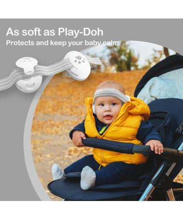 ZOHAN Baby Ear Defenders | Noise Cancelling Headphones for Boys 0-36 Months | Hearing Protection for Autism, Sleeping, Airplane, Fireworks | Adjustable Soft Headband | Newborn Baby Gifts | White - Buy Online on SooperMarket.com
