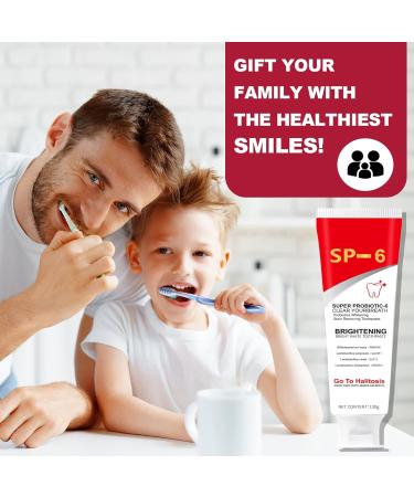 SP-6 Probiotics Ultra Whitening Toothpaste - Deep Cleaning & Fresh Breath 2PCS - Brighten Teeth & Remove Stains - Buy Online on SooperMarket.com