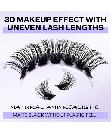 D Curl 0.07mm 8-16mm Mix Cluster Lashes | Soft & Wispy DIY Extensions | Wide Stem Individual Eyelashes - XHFD-C3-0.07-D-816 - Buy Online on SooperMarket.com