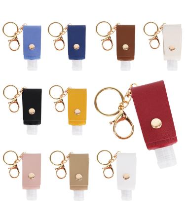 Mulaibdin 10 pieces of travel bottles for filling Squeeze Bottle Keychain 30ml Squeeze bottle for hand soap travel gadgets travel bottles set BPA free squeeze bottle for sanitizer school outdoor 30 ml