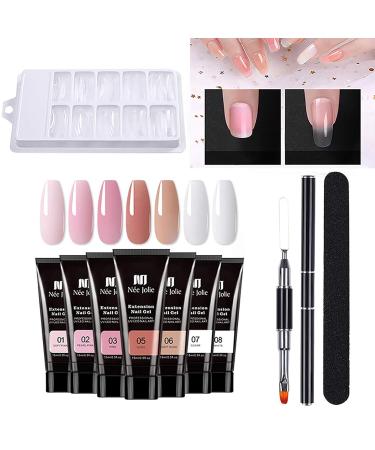 Fast Nail Extension Poly Gel Starter Set | Thickening Polygel for Acrylic Nails | DIY Salon Kit - Unit Size #05 - Buy Online on SooperMarket.com