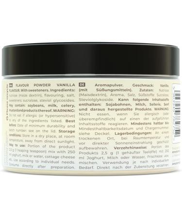 Locco Vanilla Flavour Powder 200g | Sugar-Free, 6 Calories, 0g Fat | Vegan Keto with Stevia | Dietary Supplement - Buy Online on SooperMarket.com