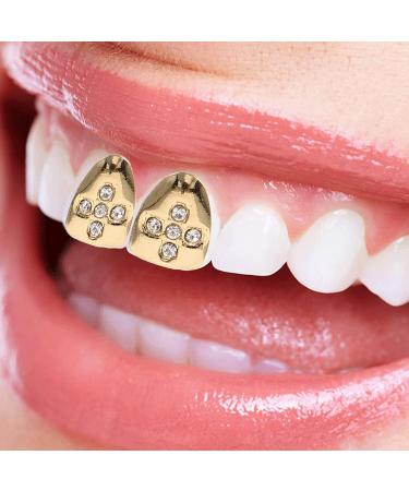 Didiseaon 2pcs Gold Decor Grills Grill Teeth Hip-hop Supplies Props Clothing Men and Women The Cross - Buy Online on SooperMarket.com