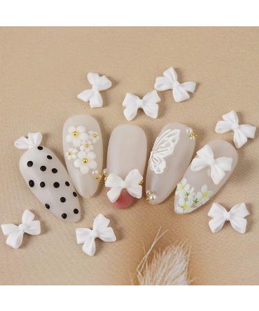 30 3D Nail Art Decorations 3D Bows Nail Colorful Bowknot Nail Accessories For Nail Art Designs DIY Crafting Bows Nail - Buy Online on SooperMarket.com