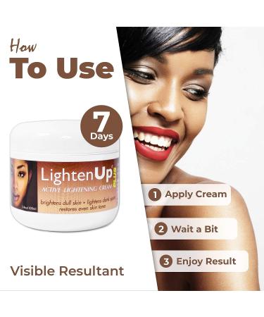 LightenUp Plus Skin Brightening Cream 3.4 Fl oz - Daily Moisturizing Dark Spot Cream for Face & Body - Buy Online on SooperMarket.com